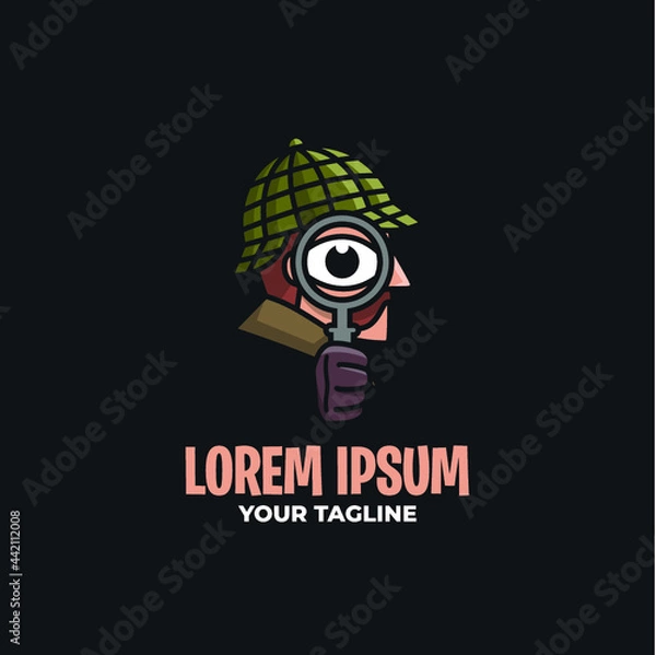 Obraz AWESOME DETECTIVE LOGO TEMPLATE