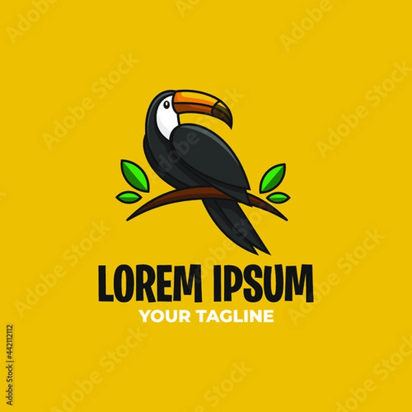 Obraz AWESOME TOUCAN LOGO TEMPLATE 