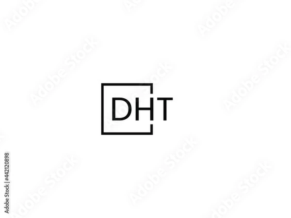 Fototapeta DHT Letter Initial Logo Design Vector Illustration