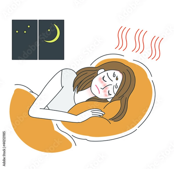 Obraz 熱帯夜のイラスト