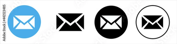 Obraz Chat message, comment icon vector isolated on white background.