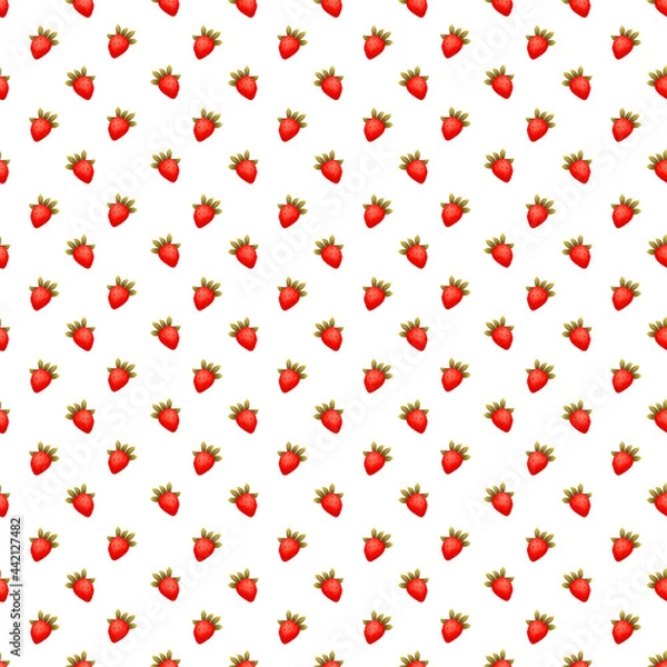 Obraz Summer strawberry pattern