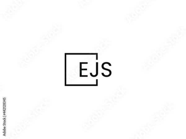 Fototapeta EJS Letter Initial Logo Design Vector Illustration