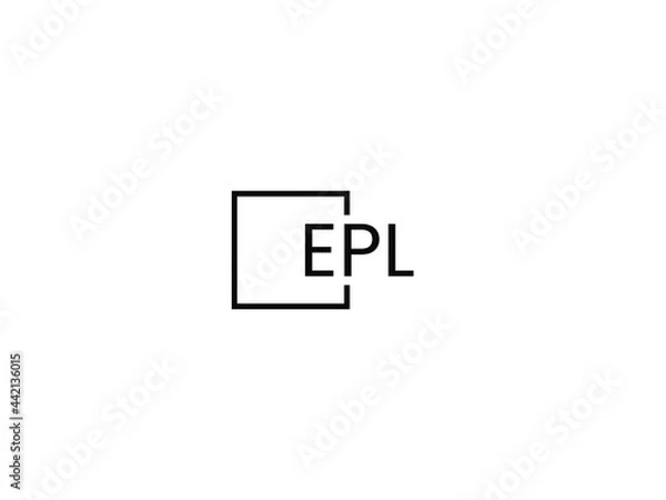 Fototapeta EPL Letter Initial Logo Design Vector Illustration