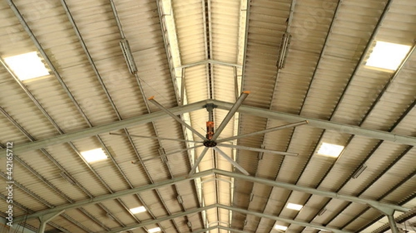 Fototapeta ceiling fans on large buildings