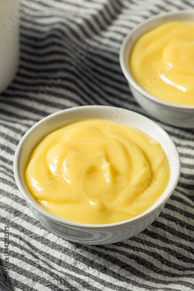 Obraz Homemade Yellow Vanilla Pudding