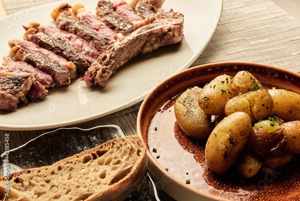 Obraz Steak and Potatoes