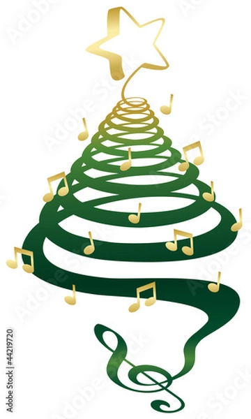 Obraz Musical Christmas tree