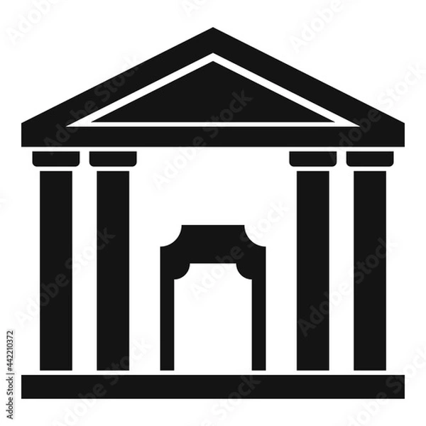 Fototapeta Theater building icon simple vector. City theatre