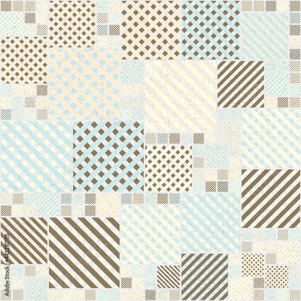 Fototapeta Abstract Geometric Pattern generative computational art illustration