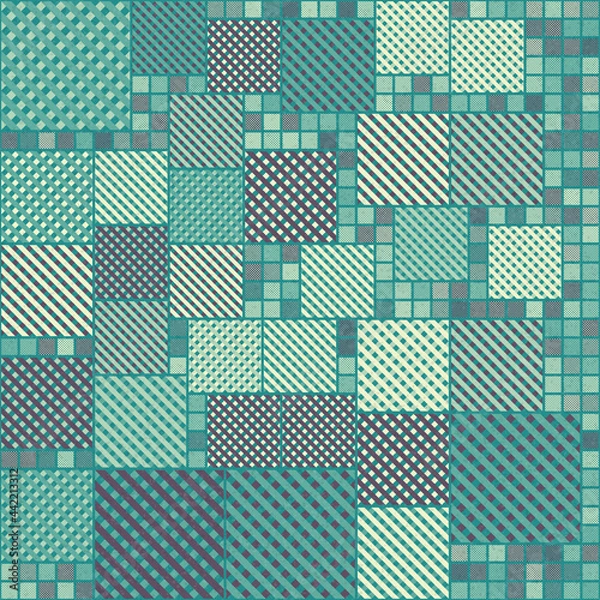 Fototapeta Abstract Geometric Pattern generative computational art illustration