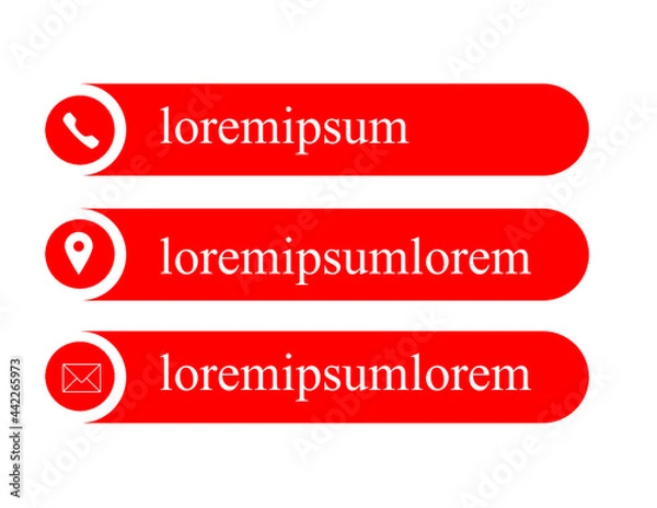 Fototapeta red web buttons