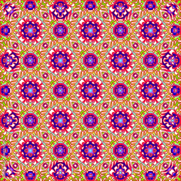 Fototapeta abstract background with colorful patterns. ornament for wallpapers and backgrounds. 
