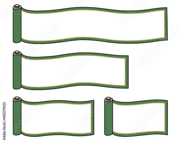 Fototapeta 巻物フレーム