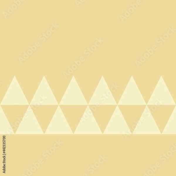 Fototapeta Background of yellow pastel color with triangle lines. Seamless pattern. Wallpaper