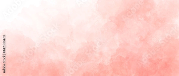 Obraz red watercolor background with clouds texture	
