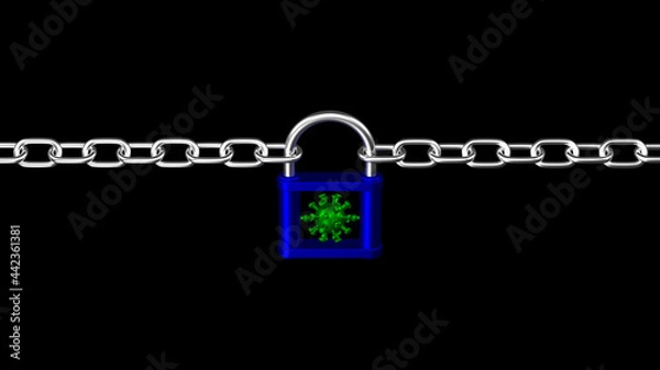 Fototapeta Concept: Coronavirus lockdown.