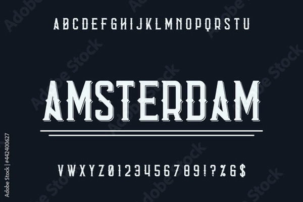Fototapeta Font, Alphabet, Typeface, Typography, Lettering, Hand drawn, Script, Vintage font, Elegant font, Classic, typeface vector  modern, Typography fonts regular uppercase and lowercase
