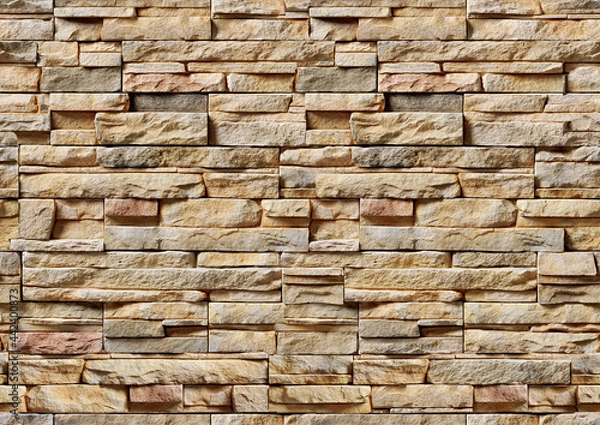 Obraz Stacked Stones Wall Tileable Seamless Texture