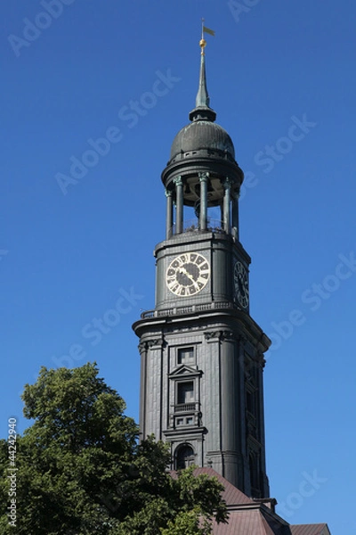 Fototapeta das Wahrzeichen Hamburger Michel