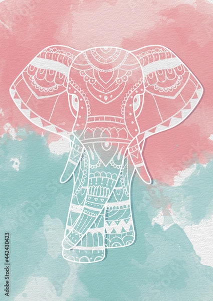 Obraz Mandala elephant 
