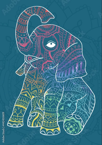 Obraz Colorful Mandala Elephant