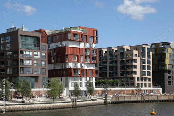 Obraz In der Hafencity von Hamburg