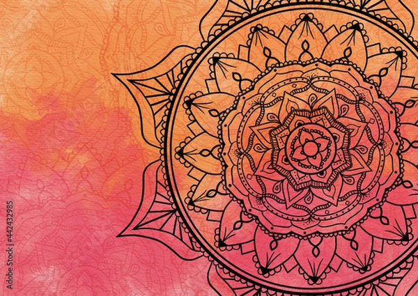 Obraz Reddish Mandala Wallpaper