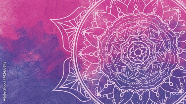 Obraz Purple -Magenta Mandala Background