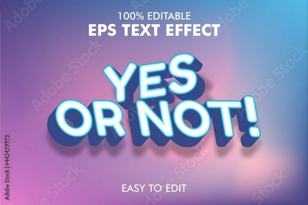 Fototapeta Easy Editable 3D Text Effect Addon EPS File 