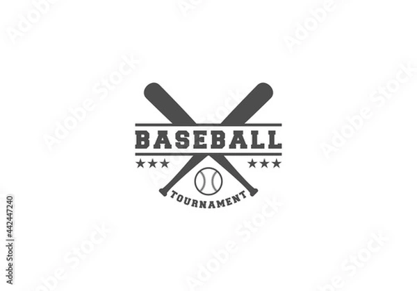 Obraz baseball logo template in white background