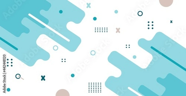 Fototapeta Flat color geometic background asbstract