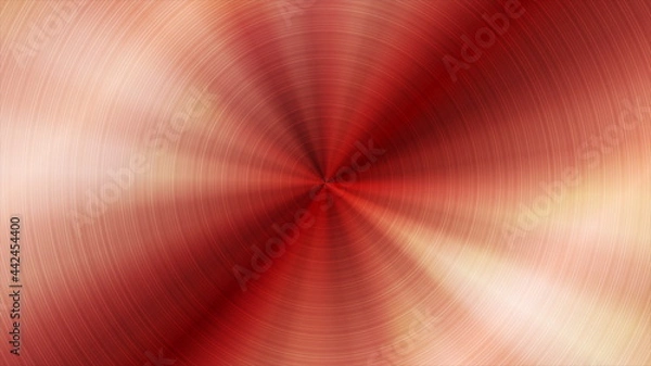 Fototapeta Abstract copper round gradient texture background