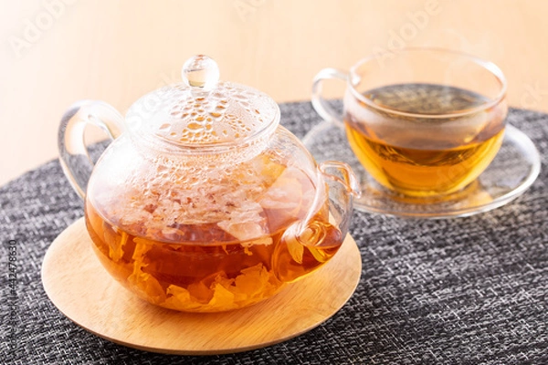 Fototapeta ハーブティ~ローズレッド