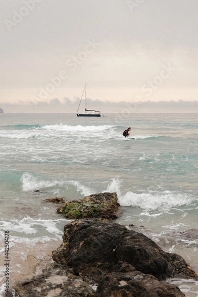 Fototapeta Surfer & Segelboot I