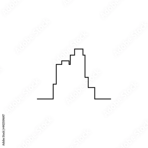 Obraz continuous line building