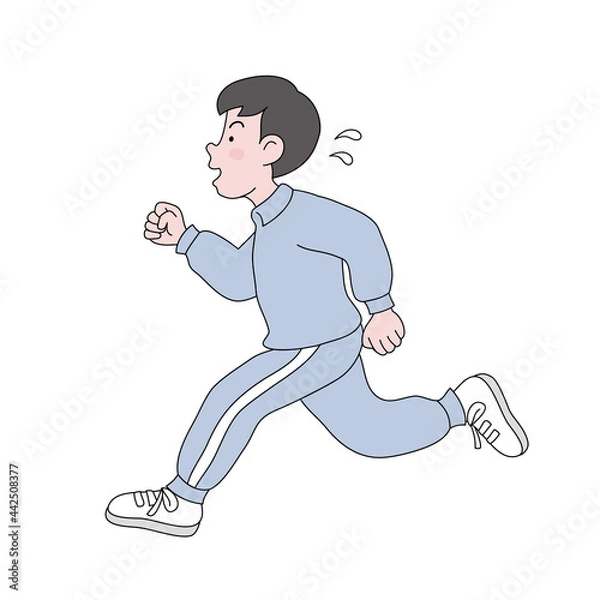 Obraz ランニング少年