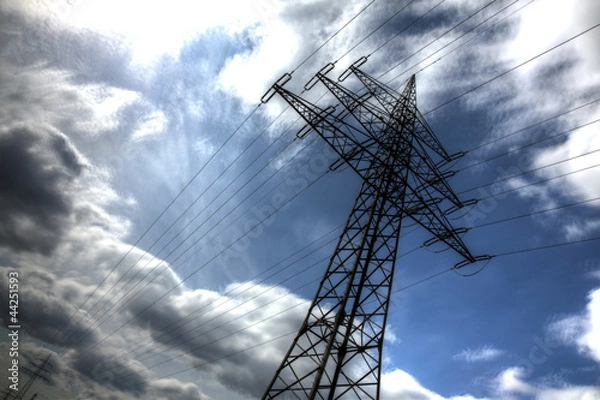 Obraz Hochspannungsleitung