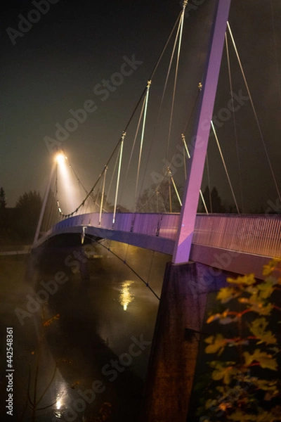 Fototapeta Brücke im Nebel