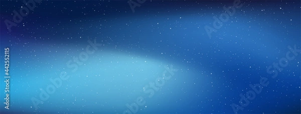 Fototapeta Realistic galaxy sky, Starry nights with bright shiny stars, Shining stars in the dark sky. Vector illustration.
