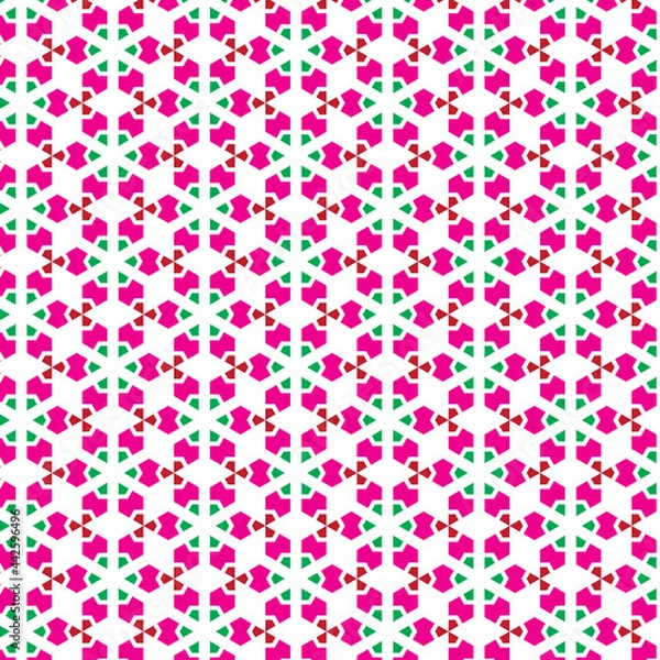 Obraz Beautiful abstract seamless colorful pattern. Use for greeting card, Cloth, Decoration invitation to a wedding, Birthday, Party and other Holidays. Arab, Indian ornament. Vector illustration. EPS 10