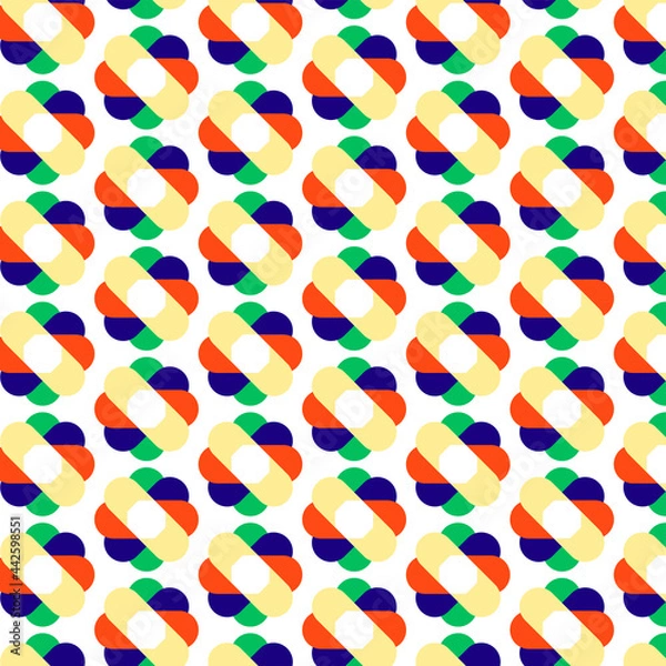 Obraz Beautiful abstract seamless colorful pattern. Use for greeting card, Cloth, Decoration invitation to a wedding, Birthday, Party and other Holidays. Arab, Indian ornament. Vector illustration. EPS 10