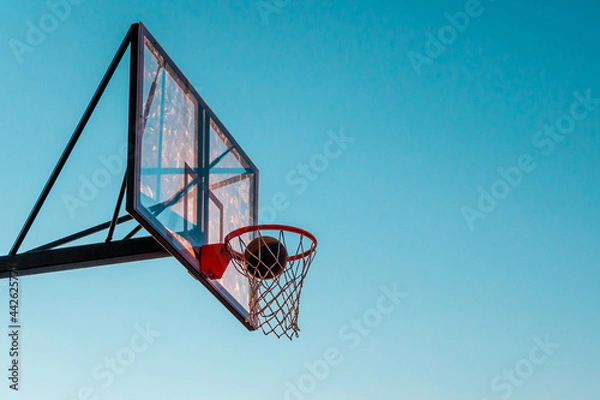Obraz A basketball basket with a ball