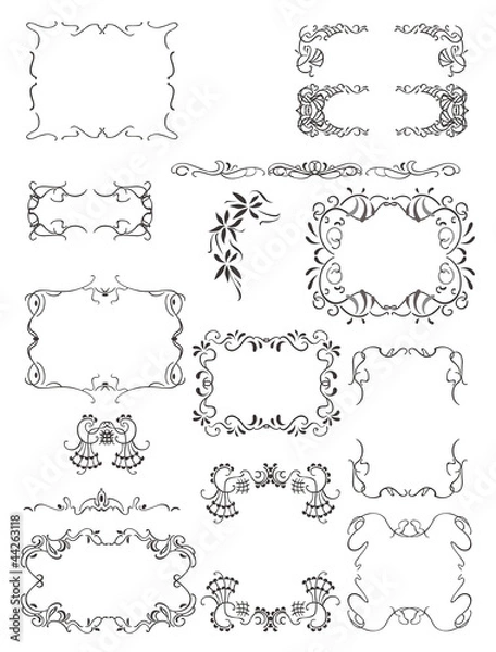 Obraz Decorative frames and patterns