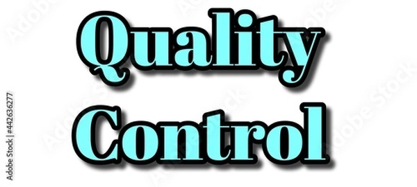 Obraz e book logo quality control 3d illustration 