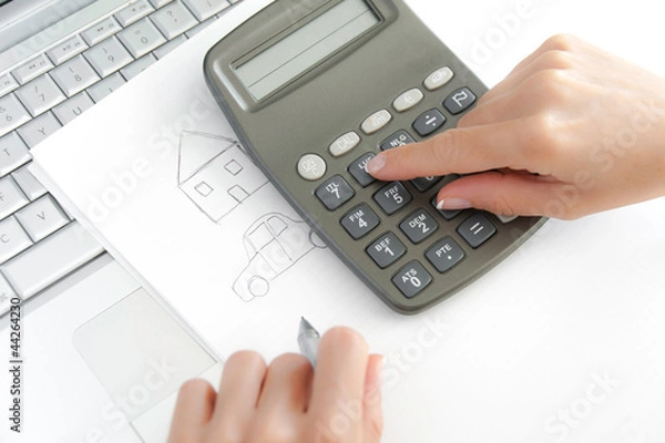 Obraz calculator for mortgage