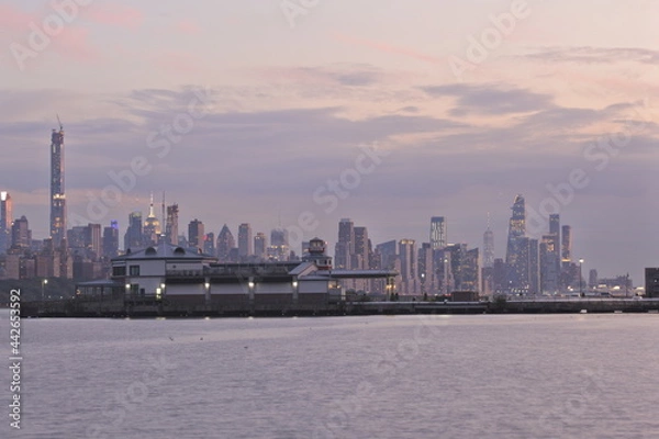 Obraz refinery at twilight