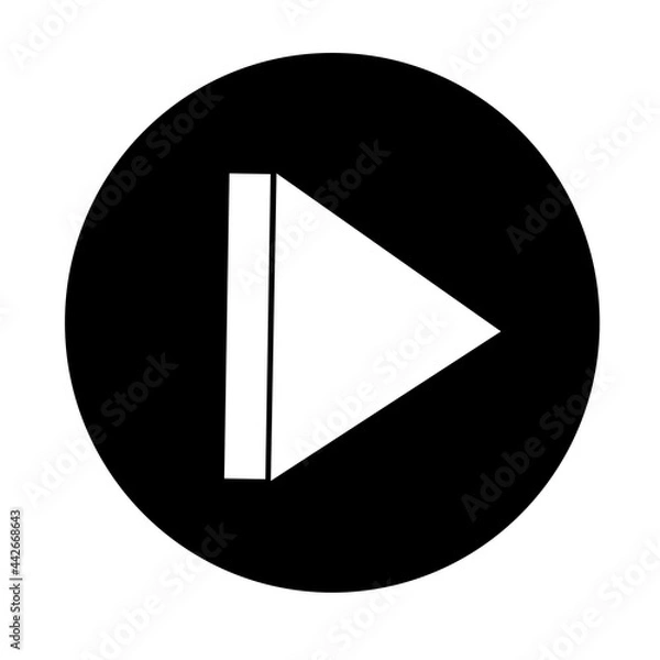 Fototapeta play icon button