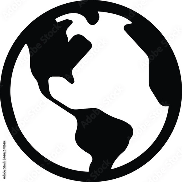 Obraz earth globe icon