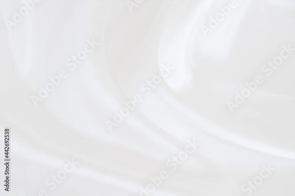 Obraz white cloth texture background with soft waves